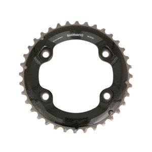 Plateau VTT 4 Branches D.96 Pour Shimano Xt M8000 Double 46 Dents Exterieur Origine 11V.