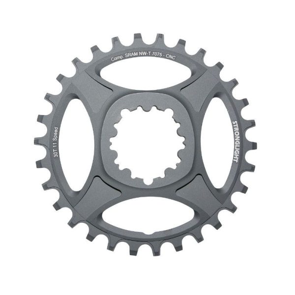 Plateau VTT Direct Mount Pour SRAM Xx1-X01-X1-X0-X9 Stronglight Ht3 Mono 30 Dents Noir Alu 11V. Narrow Wide (Deport 6mm)