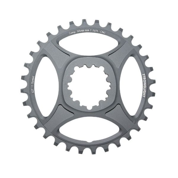 Plateau VTT Direct Mount Pour SRAM Xx1-X01-X1-X0-X9 Stronglight Ht3 Mono 32 Dents Noir Alu 11V. Narrow Wide (Deport 6mm)