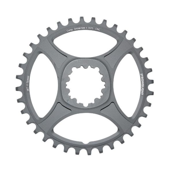 Plateau VTT Direct Mount Pour SRAM Xx1-X01-X1-X0-X9 Stronglight Ht3 Mono 36 Dents Noir Alu 11V. Narrow Wide (Deport 6mm)