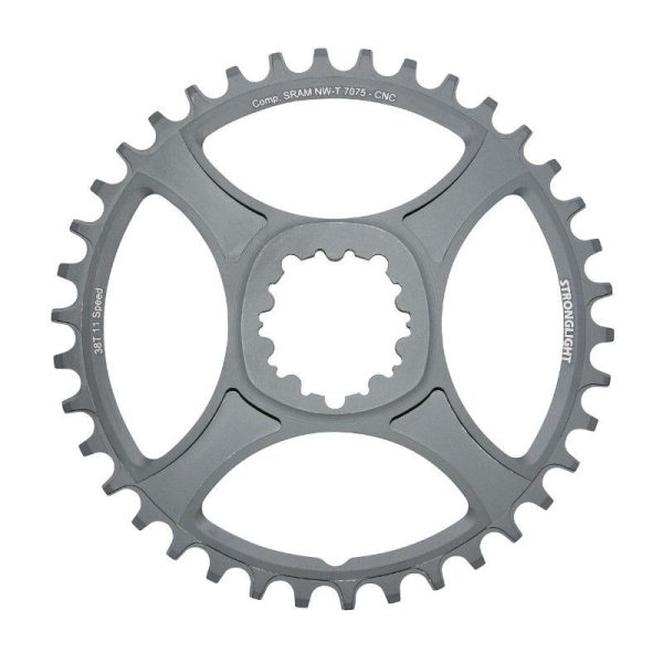 Plateau VTT Direct Mount Pour SRAM Xx1-X01-X1-X0-X9 Stronglight Ht3 Mono 38 Dents Noir Alu 11V. Narrow Wide (Deport 6mm)