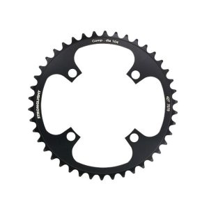 Plateau Vae-E-Bike 4 Branches D.104 Pour Bosch Stronglight 42 Dents Mono Noir Alu 7075 (Pour Systeme 1Ere et 3Ème Generation - Compatible Brose Avec Spider Ref 181123)