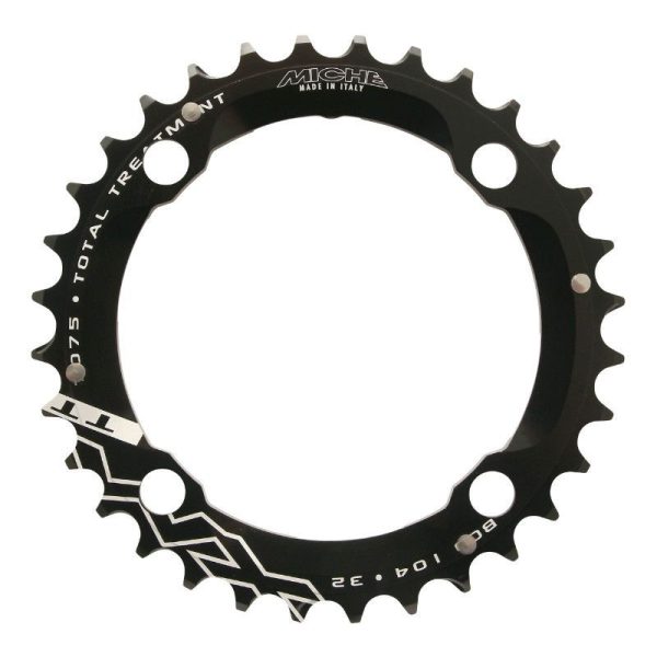 Plateau Vae-E-Bike 4 Branches D.104 Pour Yamaha Miche 32 Dents Mono Noir Alu 7075