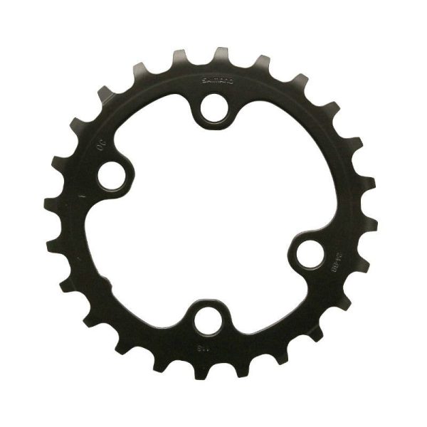 Plateau VTT 4 Branches D.64 Pour Shimano Slx M7000 Double 24 Dents Interieur Origine 11V.