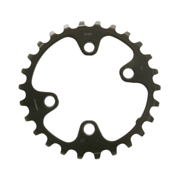 Plateau VTT 4 Branches D.64 Pour Shimano Slx M7000 Double 26 Dents Interieur Origine 11V.
