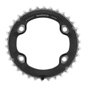 Plateau VTT 4 Branches D.96 Pour Shimano Slx M7000 Double 34 Dents Exterieur Origine 11V.