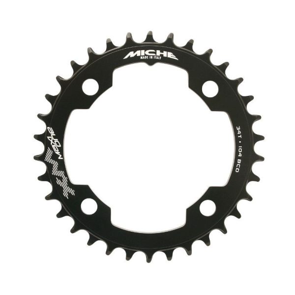 Plateau Vae-E-Bike 4 Branches D.104 Pour Brose Miche 34 Dents Mono Noir Alu 7075 Compatible Yamaha