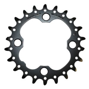 Plateau VTT 4 Branches D.64 Pour Shimano Slx M660 Triple 22 Dents Interieur Origine 9-10V. Noir