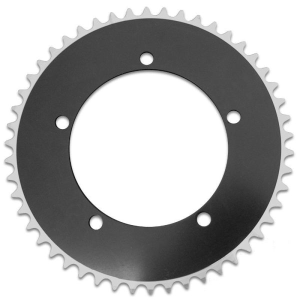 Plateau Piste - Fixie 5 Branches D.130 Gravity 50 Dents Noir Pour Chaine 3.30