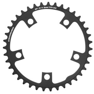 Plateau Route 5 Branches D.110 Stronglight 39 Dents Interieur Noir Alu 7075 Type Shimano 9-10V.