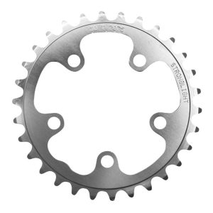 Plateau Route 5 Branches D.74 Stronglight 30 Dents Triple Argent Alu 7075 9-10V.