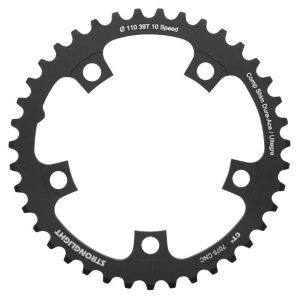 Plateau Route 5 Branches D.110 Pour Shimano Ultegra 6750 Stronglight 39 Dents Interieur Noir Ct2 10V.