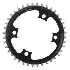 Plateau Route-Gravel Direct Mount Pour SRAM Origine 40 Dents Mono X-Sync Red - Force Axs Alu Noir 12V.