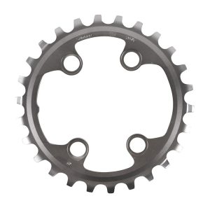 Plateau VTT 4 Branches D.64 Pour Shimano Xtr M9000 - 9020 Double 26 Dents Interieur Origine 11V.