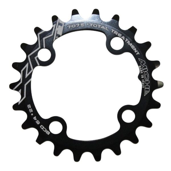 Plateau VTT 4 Branches D.64 Miche 22 Dents Interieur Triple-Double Noir