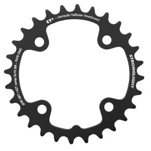 Plateau VTT 4 Branches D.80 Pour SRAM X0-Xx-X9-X7 Stronglight Double 28 Dents Interieur Noir Ct2 10V. - Epaisseur 3.5mm