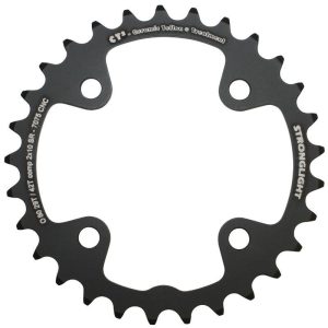 Plateau VTT 4 Branches D.80 Pour SRAM X0-Xx-X9-X7 Stronglight Double 29 Dents Interieur Noir Ct2 10V. - Epaisseur 3.5mm