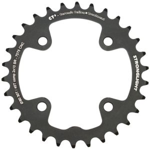 Plateau VTT 4 Branches D.80 Pour SRAM X0-Xx-X9-X7 Stronglight Double 30 Dents Interieur Noir Ct2 10V. - Epaisseur 3.5mm