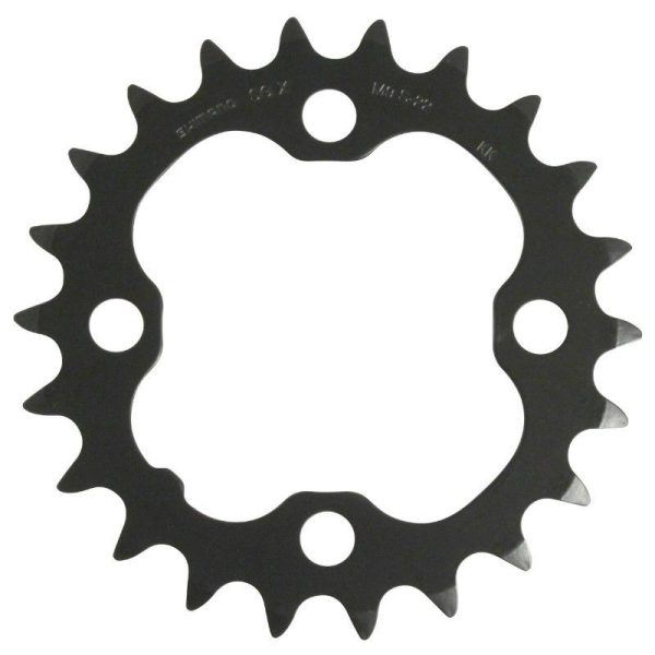 Plateau VTT 4 Branches D.64 Pour Shimano Deore M590-Lx Triple 22 Dents Interieur Origine 9V. Noir