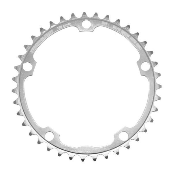 Plateau Route 5 Branches D.135 Stronglight 39 Dents Interieur Campagnolo Argent Alu 7075 (Axe Carre) 9-10V.