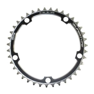 Plateau Route 5 Branches D.135 Miche 39 Dents Interieur Pour Campagnolo Alu Noir Alu (Axe Carre) 9-10V.
