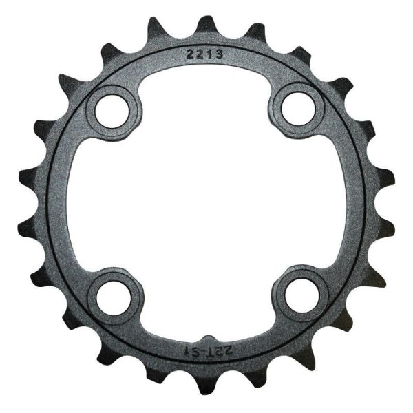 Plateau VTT 4 Branches D.64 Pour SRAM Triple 22 Dents Interieur Origine Noir Pour 3X10V.