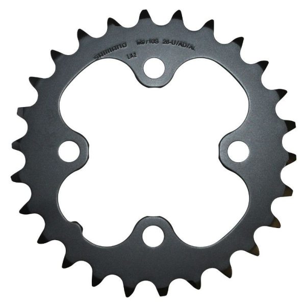 Plateau VTT 4 Branches D.64 Pour Shimano Deore M590 Triple 26 Dents Interieur Origine 9V.