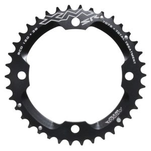Plateau VTT 4 Branches D.120 Pour SRAM X0-Xx Miche Double 38 Dents Exterieur Noir Alu