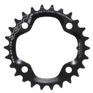 Plateau VTT 4 Branches D.80 Pour SRAM X0-Xx Miche 26 Dents Interieur Double Noir Alu
