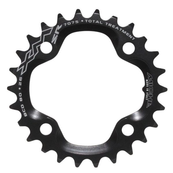 Plateau VTT 4 Branches D.80 Pour SRAM X0-Xx Miche 26 Dents Interieur Double Noir Alu