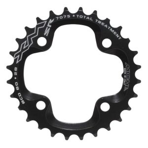 Plateau VTT 4 Branches D.80 Pour SRAM X0-Xx Miche 28 Dents Interieur Double Noir Alu