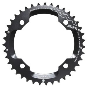 Plateau VTT 4 Branches D.120 Pour SRAM X0-Xx Miche Double 39 Dents Exterieur Noir Alu