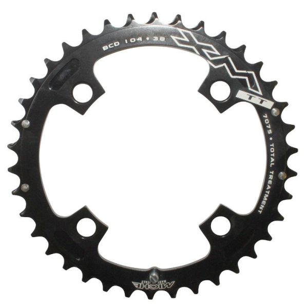 Plateau Vae-E-Bike 4 Branches D.104 Pour Yamaha Miche 38 Dents Exterieur Triple-Double Noir