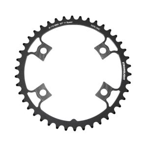 Plateau Route 4 Branches D.110 Pour Shimano 105 5800 Stronglight 42 Dents Interieur Noir Compatible Ultegra 6800 - Dura-Ace 9000 11V.