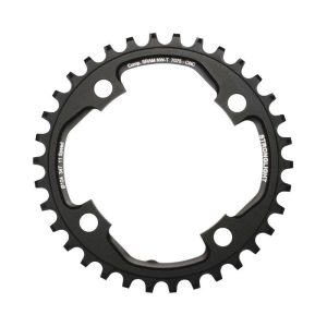 Plateau VTT 4 Branches D.104 Pour SRAM Xo1 Stronglight 34 Dents Mono Noir Alu 7075 11V. Narrow Wide - Epaisseur 5mm