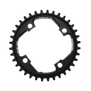 Plateau VTT 4 Branches D.104 Pour SRAM Xo1 Stronglight 36 Dents Mono Noir Alu 7075 11V. Narrow Wide - Epaisseur 5mm