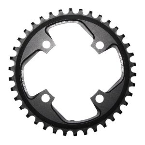Plateau VTT 4 Branches D.94 Pour SRAM X01 Stronglight 38 Dents Mono Noir Alu 7075 11V. Narrow Wide - Epaisseur 5mm