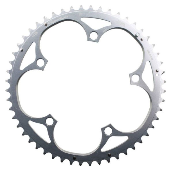 Plateau Route 5 Branches D.135 Miche 52 Dents Exterieur Pour Campagnolo Noir (Axe Carre) 9-10V.
