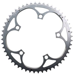 Plateau Route 5 Branches D.130 Miche 52 Dents Exterieur Type Shimano Argent 9-10V.