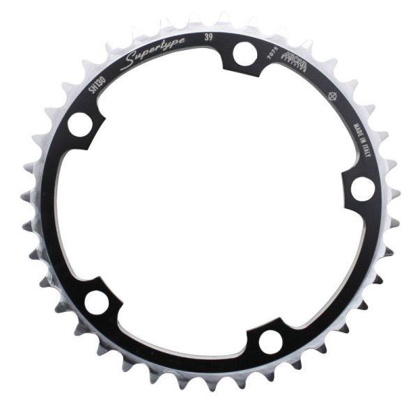 Plateau Route 5 Branches D.130 Miche 39 Dents Interieur Type Shimano Noir 9-10V.