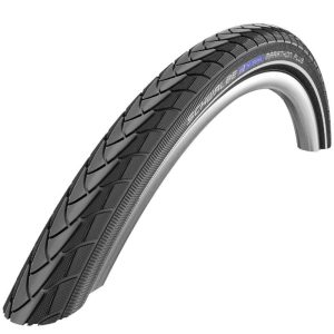 Pneu VTT Urbain 26 X 1.75 Schwalbe Marathon Plus Noir (Recommande La Poste) TR (47-559) Renfort 5mm Flanc Reflex Compatible Vae