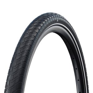 Pneu VTT Urbain 26 X 2.15 Schwalbe Big Apple Noir TR (55-559) Renfort Raceguard Flanc Reflex - Compatible Vae