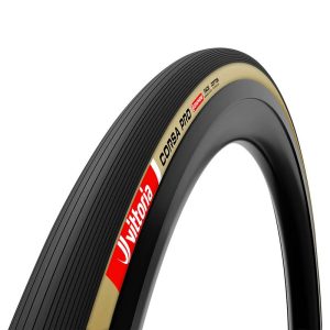 Pneu Route 700 X 26 Vittoria Corsa Pro Noir-Beige Graphene 2.0 TS (26-622) 245G