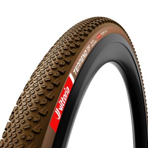 Pneu Gravel 700 X 40 Vittoria Terreno T50 Mixed Race Graphene 2.0 Noir-Marron Tubeless Ready TS (40-622)