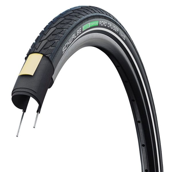 Pneu City 650 X 42B Schwalbe Road Cruiser Hs484 Noir Flanc Reflex TR (44-584)