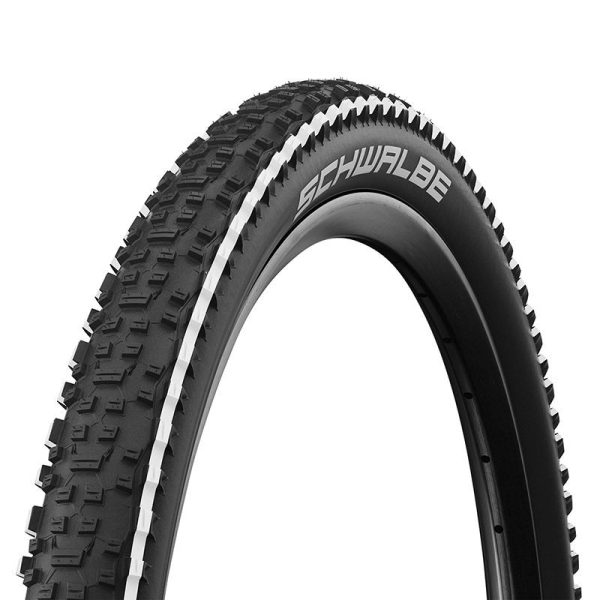 Pneu VTT 27.5 X 2.25 Schwalbe Rapid Bob Noir Bande Blanche TR (57-584) Renfort K-Guard Pour Roue Arriere