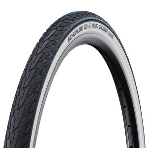 Pneu VTC Urbain 700 X 40 Schwalbe Road Cruiser Hs484 Noir TR (42-622) Refort K-Guard Flanc Blanc Reflex