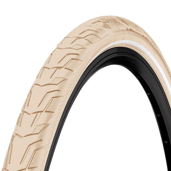 Pneu City-VTC 700 X 42 Continental City Ride Flanc Reflecteur Creme Tr (42-622) (Offre Speciale)