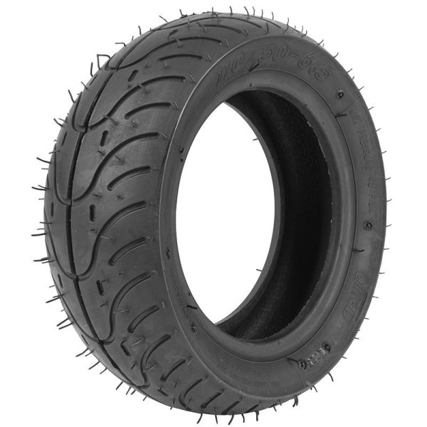Pneu Trottinette Tubeless 110-50-6.5 Noir -Largeur Interieur 60 mm