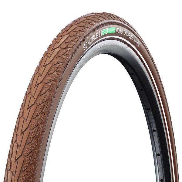 Pneu VTC Urbain 700 X 40 (29 X 1,60) Schwalbe Road Cruiser TR Marron (42-622) Renfort K-Guard Flanc Reflex
